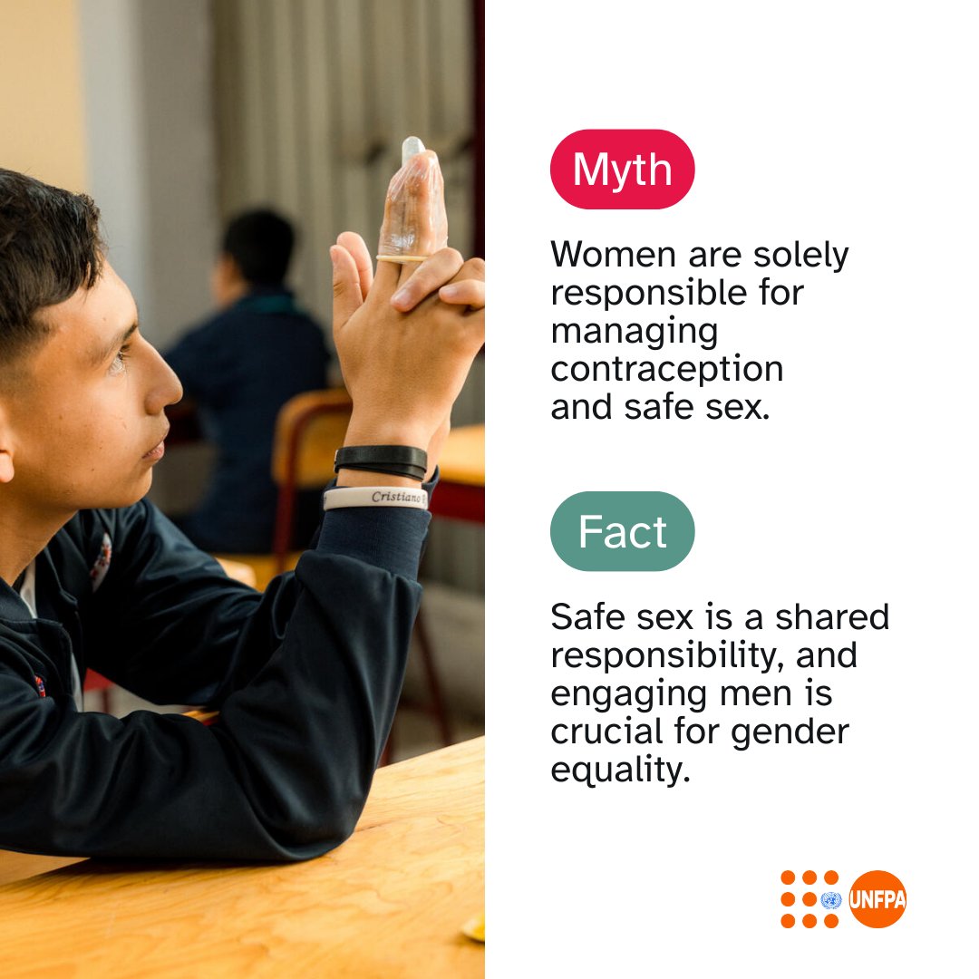 🚩 Refusing to share responsibility for safe sex is a red flag.

Protection, safety, and respect are not gender specific responsibilities.

How was YOUR experience? Drop a comment and let @‌UNFPA—the @un sexual and reproductive health agency—know!👇