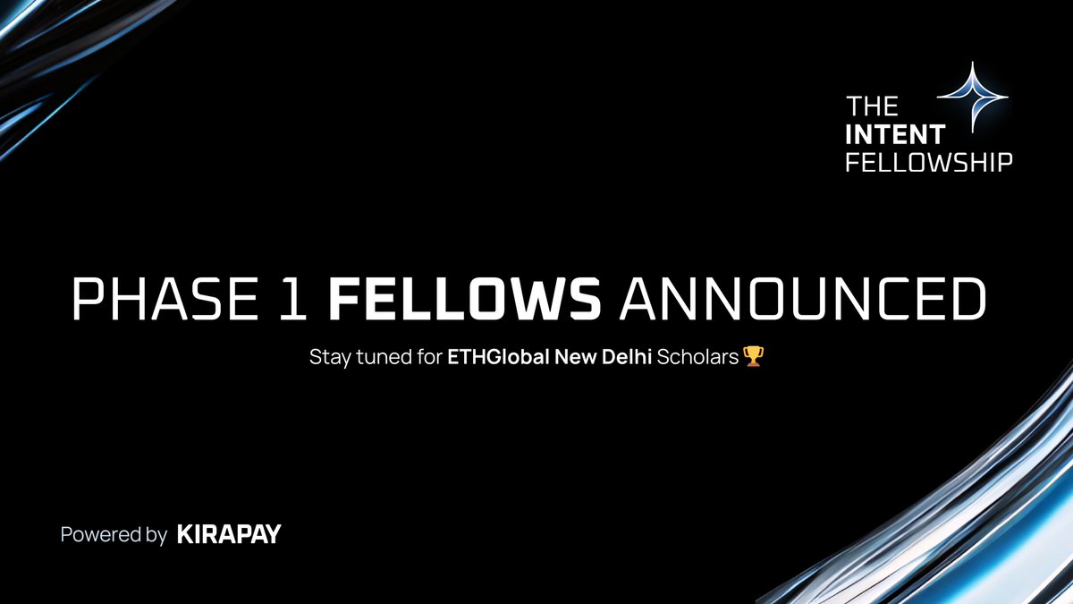 The Intent Fellowship: Phase 1 Fellows

This round blew us away so many builders came forward with bold, creative ideas. Instead of limiting support to just four scholarship winners, we’re also recognizing the Top 10 projects as Phase 1 Fellows.

Why? Because we believe in giving
