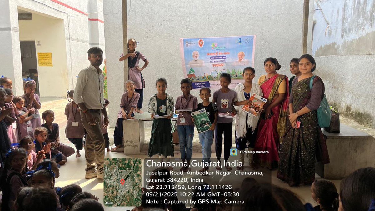 #Swachhotsav 
#SwabhavSwachhata
#SanskaarSwachhata
#SwachhataHiSeva2025
#NirmalGujarat2
#sbmugujarat
<a href="/SwachhBharatGov/">Swachh Bharat Urban</a>
<a href="/swachhbharat/">Swachh Bharat Mission - Grameen</a>
@MoHUAIndia
<a href="/MoJSDDWS/">Department of Drinking Water & Sanitation (#DDWS)</a>
<a href="/CMOGujarat/">Karma Patel</a>
Regional Commissioner Muncipalities - Gandhinagar ZoneGujUrban
<a href="/comaoffice/">Commissioner of Municipalities</a>
<a href="/sbmugujarat/">Swachh Bharat Mission Urban - Gujarat</a>