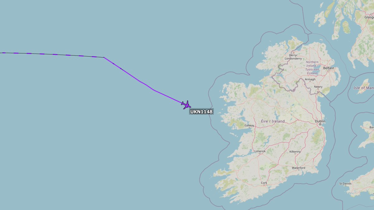 Ukrainian President Volodymyr Zelenskyy returning from the UNGA in New York via Shannon Airport aboard A319 #UKN1148.

UR-ABA / #50815F