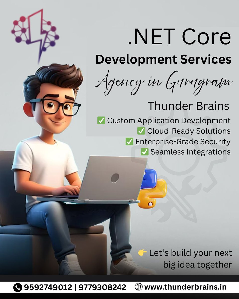 ThunderBra28486's tweet image. Thunder Brains offers expert .NET Core development services in Gurugram, delivering scalable, secure, and high-performing web applications.
#development #netcoredevelopment #.netcore #developmentservice #developmentagency #gurugram