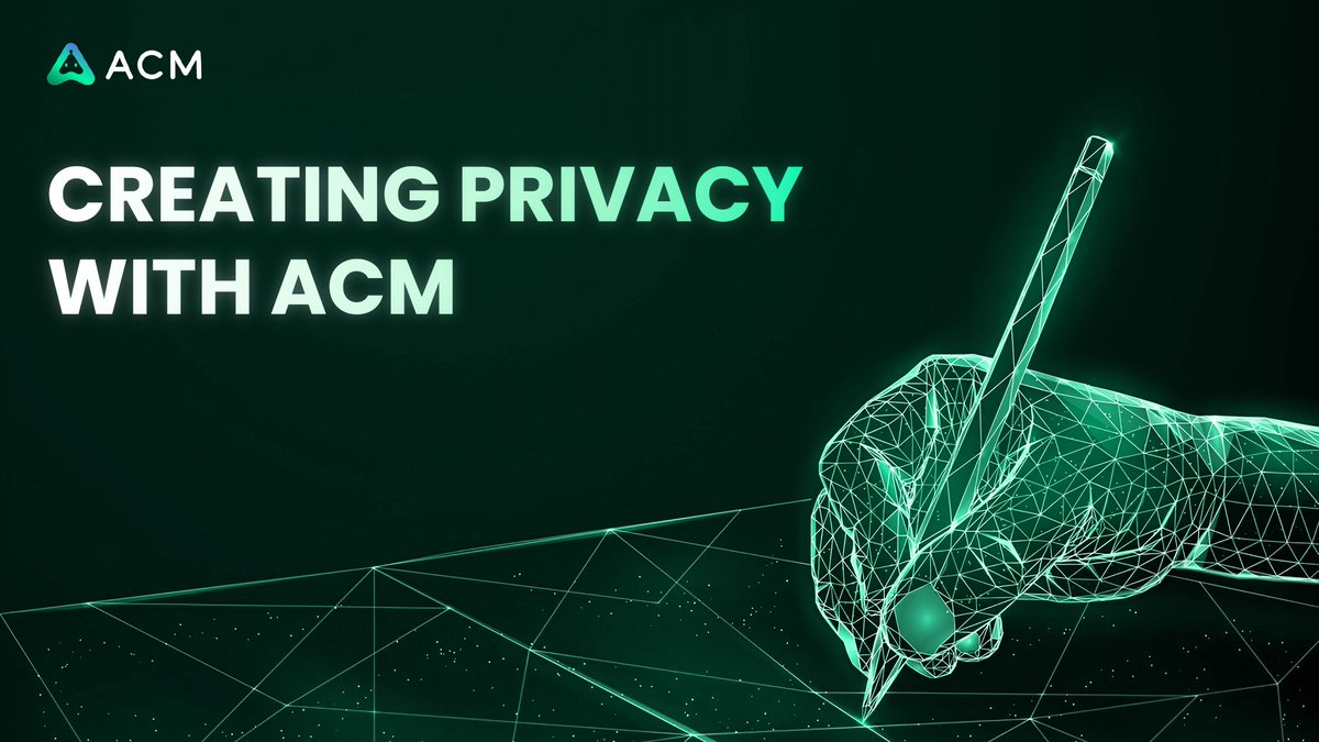 ACM_Plus's tweet image. Start your privacy journey with ACM today.

#ACM #Web3 #Privacy