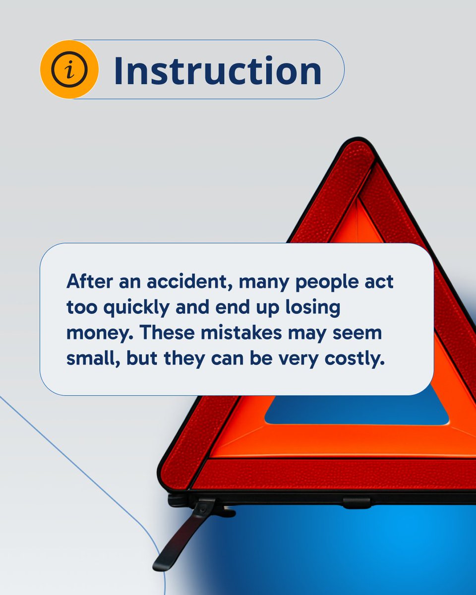 law4help's tweet image. Most victims lose compensation not from fraud, but from mistakes after an accident.
We’ve listed the TOP-3 errors that can cost you thousands.

⚖️ Law4help = support + maximum compensation.

#compensation #lawyer #lawhelp #injurylawyer #accidentlawyer #personalInjury #caracciden