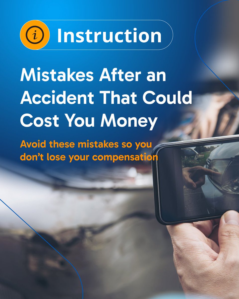 law4help's tweet image. Most victims lose compensation not from fraud, but from mistakes after an accident.
We’ve listed the TOP-3 errors that can cost you thousands.

⚖️ Law4help = support + maximum compensation.

#compensation #lawyer #lawhelp #injurylawyer #accidentlawyer #personalInjury #caracciden