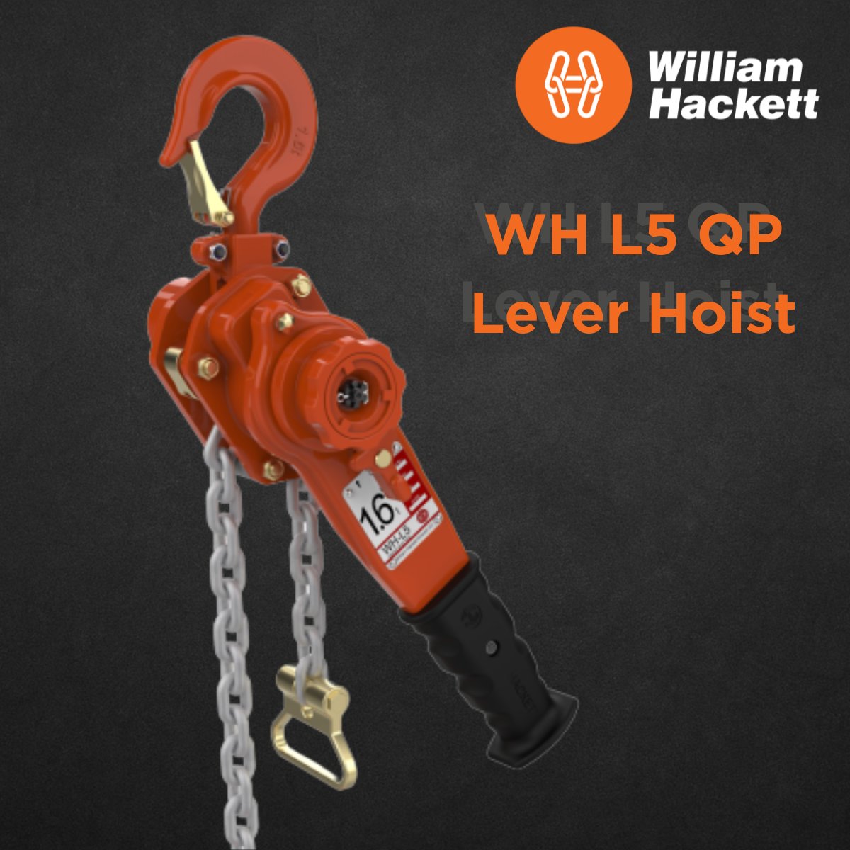 William Hackett (@whackettgroup) on Twitter photo Precision & safety aren’t optional they’re essential. 
The WH L5 QP Lever Hoist offers up to 15t capacity, quad pawl design for finer control, dual anti-lock brakes for smooth chain adjustment. Built for harsh conditions.
More: hubs.la/Q03KXRjF0 Precision & safety aren’t optional they’re essential. 
The WH L5 QP Lever Hoist offers up to 15t capacity, quad pawl design for finer control, dual anti-lock brakes for smooth chain adjustment. Built for harsh conditions.
More: hubs.la/Q03KXRjF0