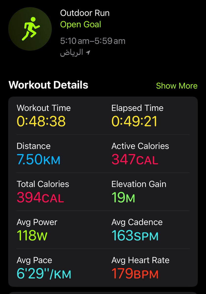 ماوريتكم تمرين اليوم 🤸🏻‍♀️ طبعاً انحديت عالركض بعد انقطاع طويل لان سيكلي طلع مبنشر 😔