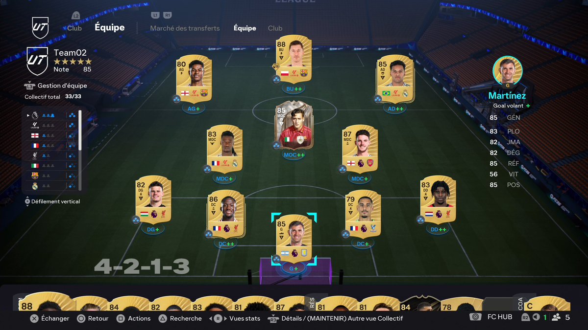 Voici ma team
C'est quoi votre équipe sur #FC26 ?
