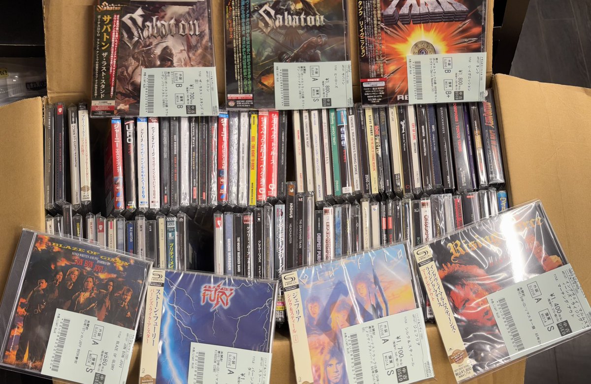 新着中古情報③ さらにHM/HR追加！！約100枚 メロパワも少々。 本日