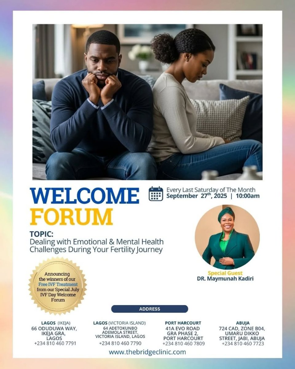 Join us for our monthly on-site program happening across all Bridge Clinic locations simultaneously. This month, we’re honored to host @iamdrmay , a renowned psychiatrist, as our special guest speaker.