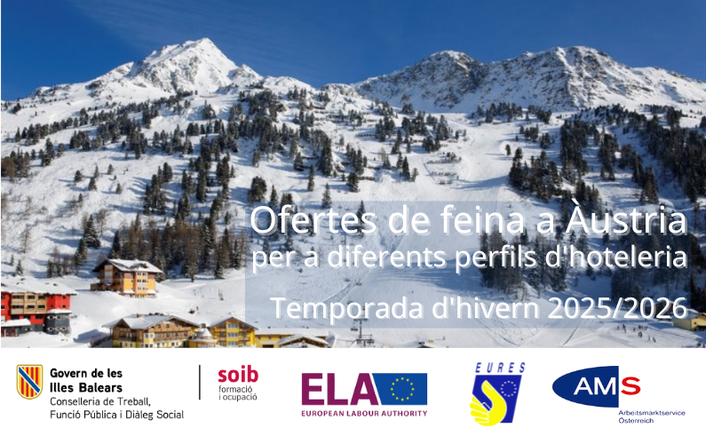 📢 #SOIBEURES i el Servei d’Ocupació austríac cerquen professionals d’hoteleria per treballar durant la temporada d’hivern 2025-2026 a #Àustria

📅 Termini d'inscripció fins al 13 d’octubre de 2025 inclòs.

ℹ️✍️ Més informació i inscripcions a soib.es/ofertes-soib-e…