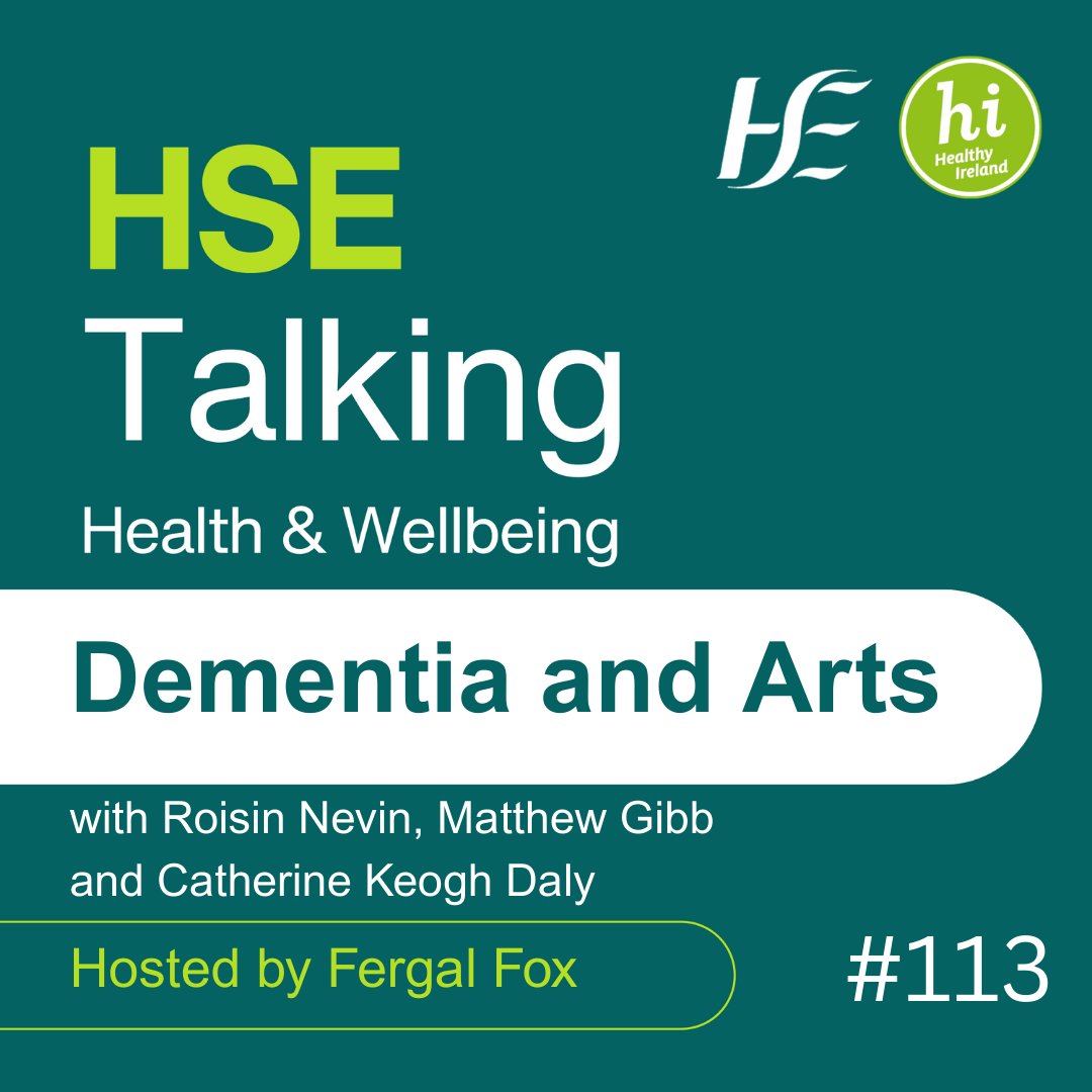 Age Friendly Ireland (@agefriendlyirl) on Twitter photo Listen to the Health & Wellbeing podcast about Dementia and the Arts. 
Roisin Nevin and Matthew Gibb from St. James’ Hospital and Catherine Keogh Daly from Memory Harbour in Clonskeagh talk about the effect creativity can have on people living with dementia: Listen to the Health & Wellbeing podcast about Dementia and the Arts. 
Roisin Nevin and Matthew Gibb from St. James’ Hospital and Catherine Keogh Daly from Memory Harbour in Clonskeagh talk about the effect creativity can have on people living with dementia: