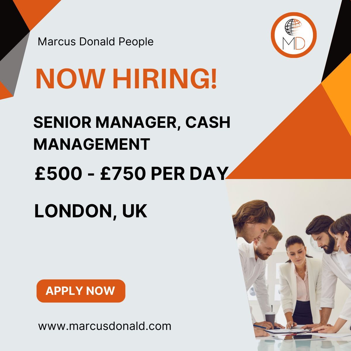 JOB ALERT! We are working with a leading global bank seeking a Senior Manager, Cash Management for a 12-month+ contract (inside IR35), based in London (hybrid, 2 days per week).

LEARN MORE: marcusdonald.com/job/57842494/