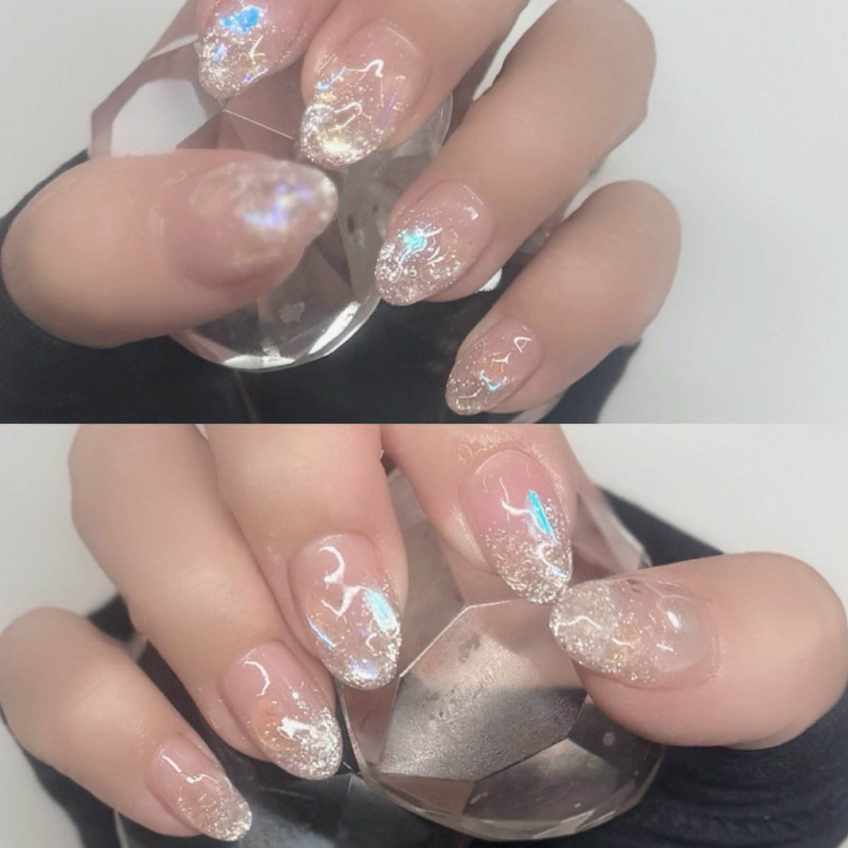 L1ebe_amor's tweet photo. ネイル💅チェンジ💅
短くしました!これで間違えて押さない!w
キラキラしてるとテンション上がる〜
#セルフネイル #フラッシュネイル #シンプルネイル #Flashnail #キラキラネイル https://t.co/FWcEW0egRA