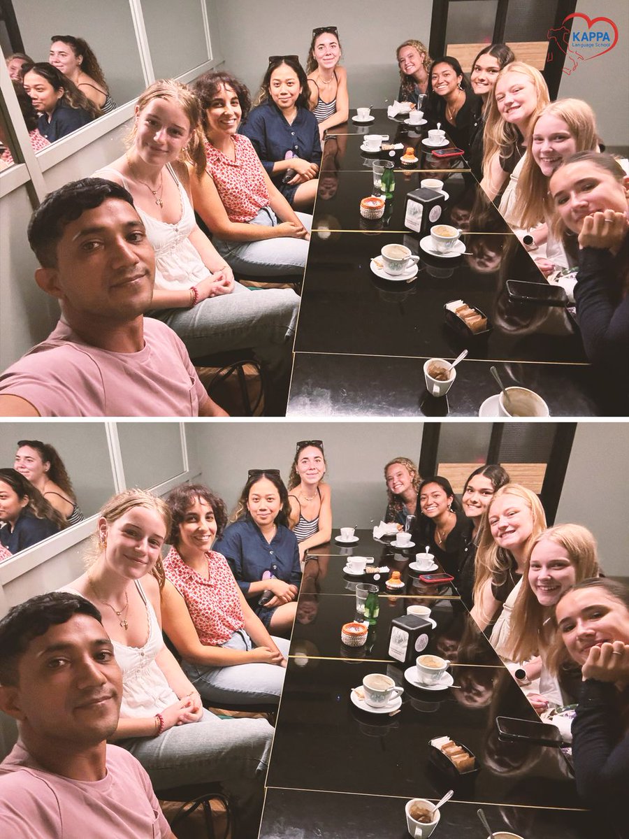 kappalanguage's tweet image. Prima &quot;lezione al bar&quot; per la nuova arrivata nel nostro corpo docenti: benvenuta Francesca! 🎉

#learinitalian #italianclass #iostudioconkappa #italianschool #learningitalian #imparoitaliano