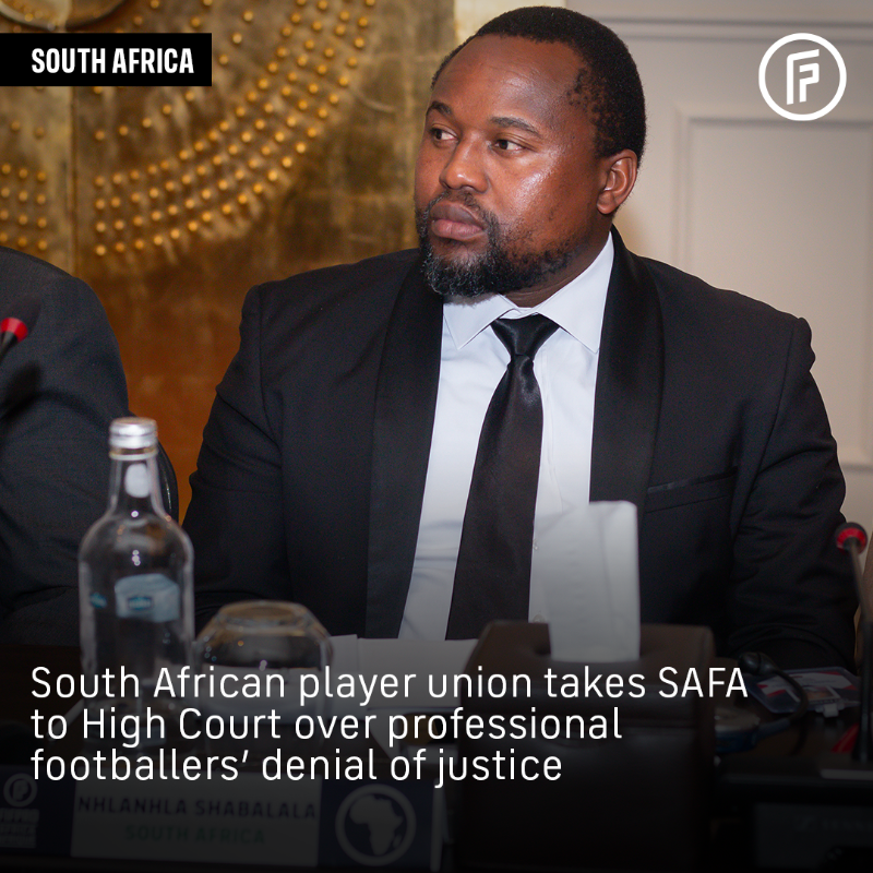 FIFPRO's tweet photo. The South African Football Players Union is taking the countryโs FA to the High Court after years of denying players access to justice.
Eleven players are still waiting for disputes over salaries and contracts to be resolved.
@SAFPU_Official | @FIFPROAfrica