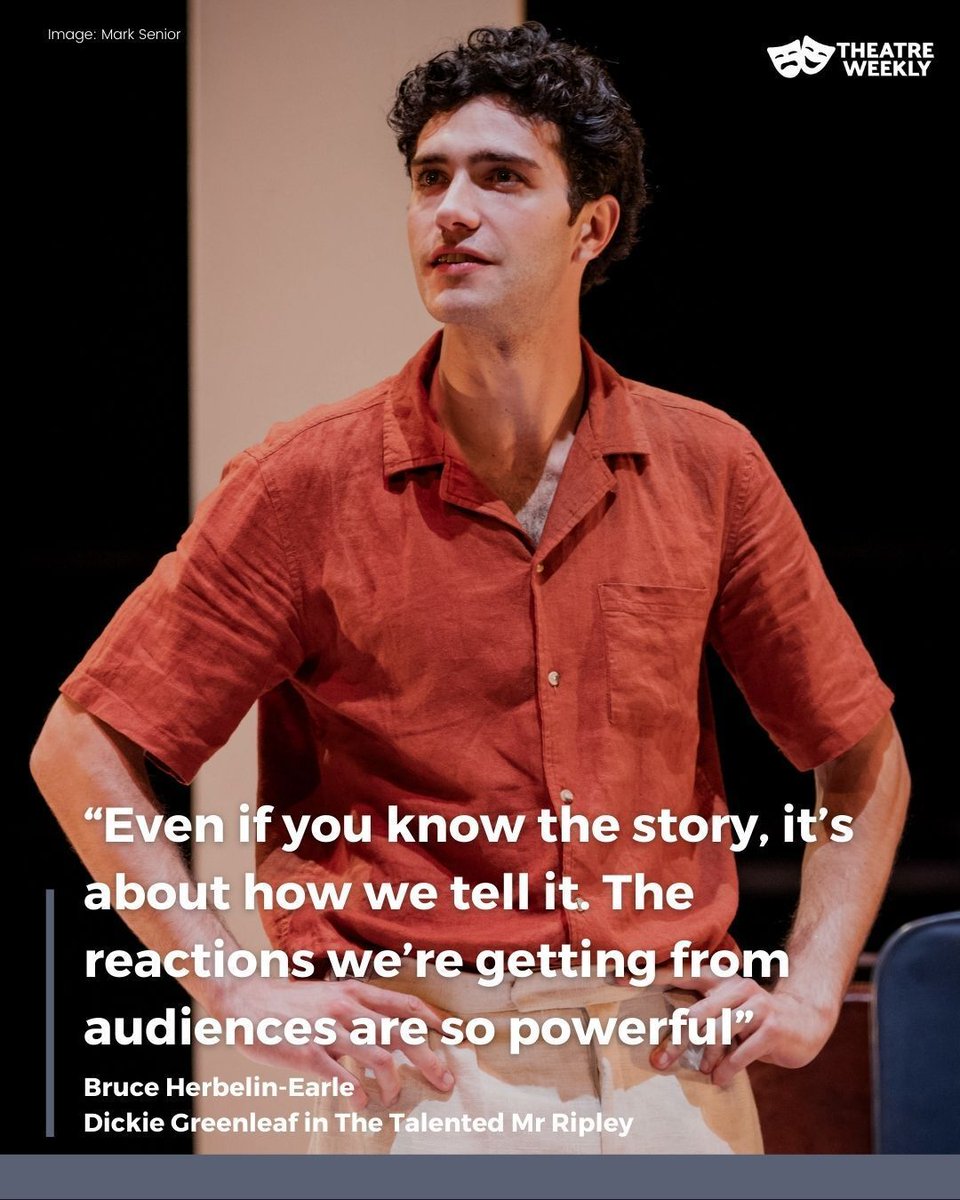 theatre_weekly's tweet image. Interview: Bruce Herbelin-Earle (Netflix’s Free Rein) chats to us about stepping into the sun-drenched world of 1950s Italy as Dickie Greenleaf in the first-ever UK tour of The Talented Mr Ripley 

Read More&amp;gt;&amp;gt; theatreweekly.com/interview-bruc…