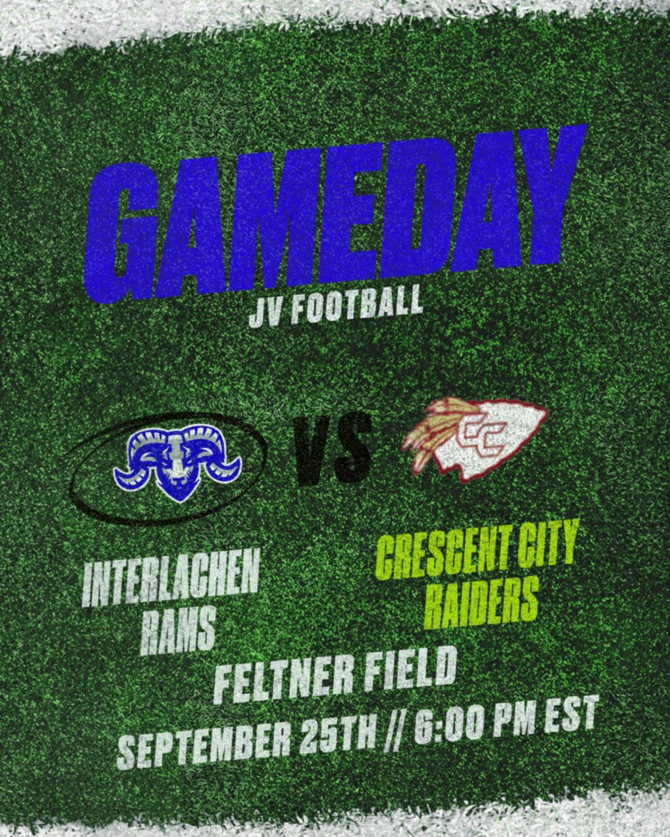 JV Football hosts the Raiders tonight at Feltner Field!