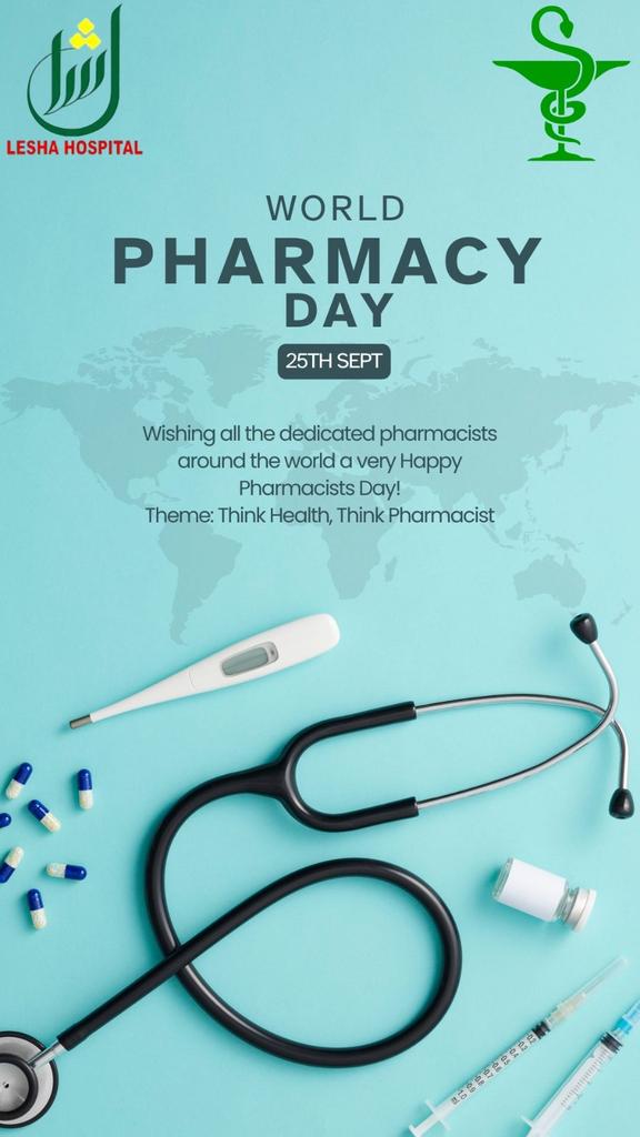 leshahospital's tweet photo. Wishing all the dedicated pharmacists around the world a very Happy Pharmacists Day!🎉
From all of Us at Lesha hospital Abuja. 

Theme: Think Health, Think Pharmacist 💊💊
#Health 
#Healthcare 
#Drugs 
#lesha hospital 
#wellness https://t.co/bdiGOS499F