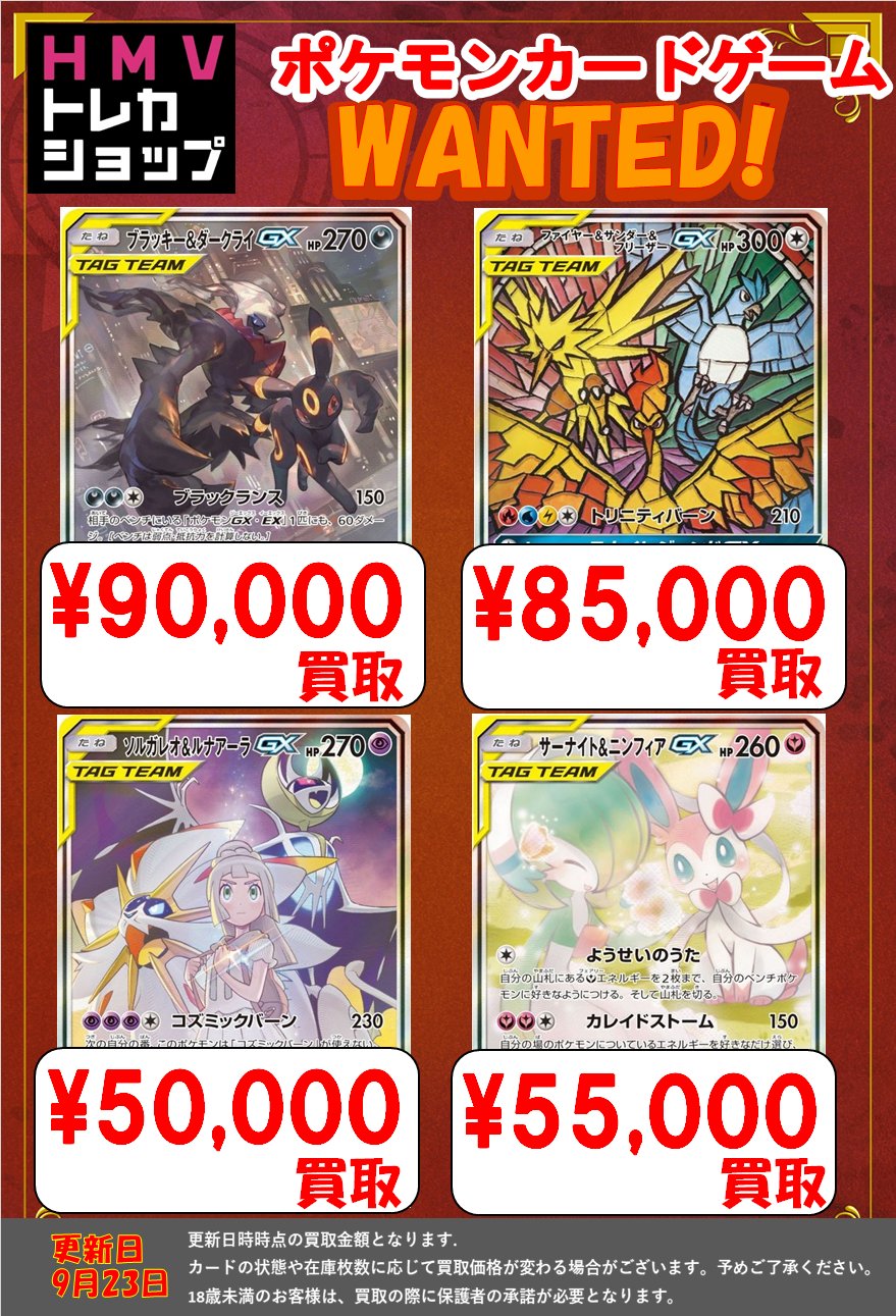 ゲンガー&ミミッキュ ファイヤー&サンダー&フリーザー レシラム&リザードン