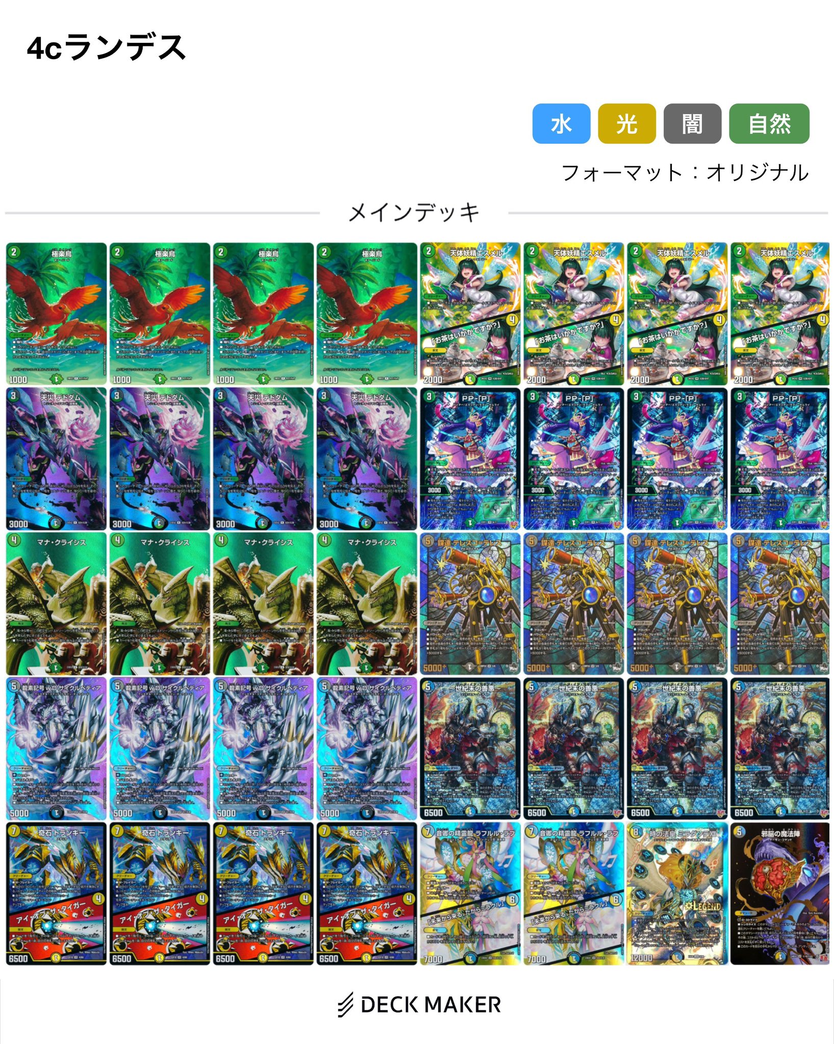 害悪ハンデス・ランデスデッキ4Cデストラクション フミシュナ サイクルペディア 害悪ハンデス・ランデスデッキ4Cデストラクション フミシュナ