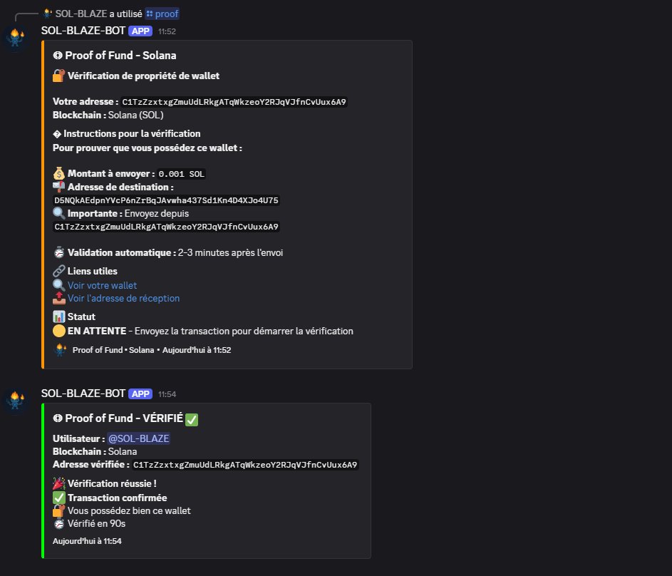 solblazewebsite's tweet photo. 🚀 NOUVEAUTÉ : Proof Wallet sur SOL-BLAZE 🛠️
Vérifiez facilement la propriété de votre wallet Solana en quelques secondes ✅
💡 Comment ça marche ?
1️⃣ Envoyez un petit montant (ex: 0.001 SOL) depuis votre wallet
2️⃣ Proof Wallet valide automatiquement la transaction
3️⃣ Vous recevez la confirmation en moins de 2 minutes

🔒 Sécurité totale – Aucune donnée sensible partagée, juste la preuve de propriété.
📌 Idéal pour :
Vérifier un wallet avant de participer à un projet
Sécuriser l’accès à des services exclusifs

Automatisez vos processus d’authentification Web3

🌐 Découvrez la fonction ici : [https://t.co/iTJgZRyVxY]

#Solana #Web3 #Crypto #WalletVerification #ProofWallet #Blockchain