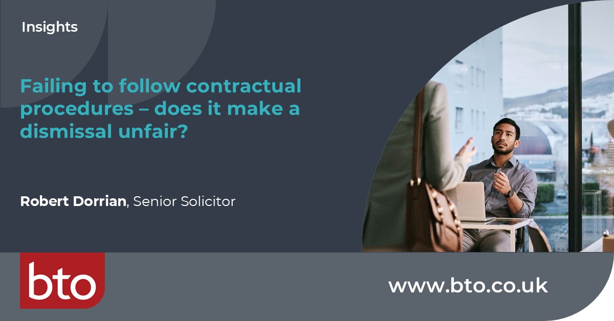 ⚖️ Failing to follow contractual procedures – does it make a dismissal unfair? SMEs take note: tribunals weigh fairness, proportionality &amp; contract wording carefully. Avoid costly mistakes and know the rules: ow.ly/Tx9O50X22Ib #ukemplaw #unfairdismissal