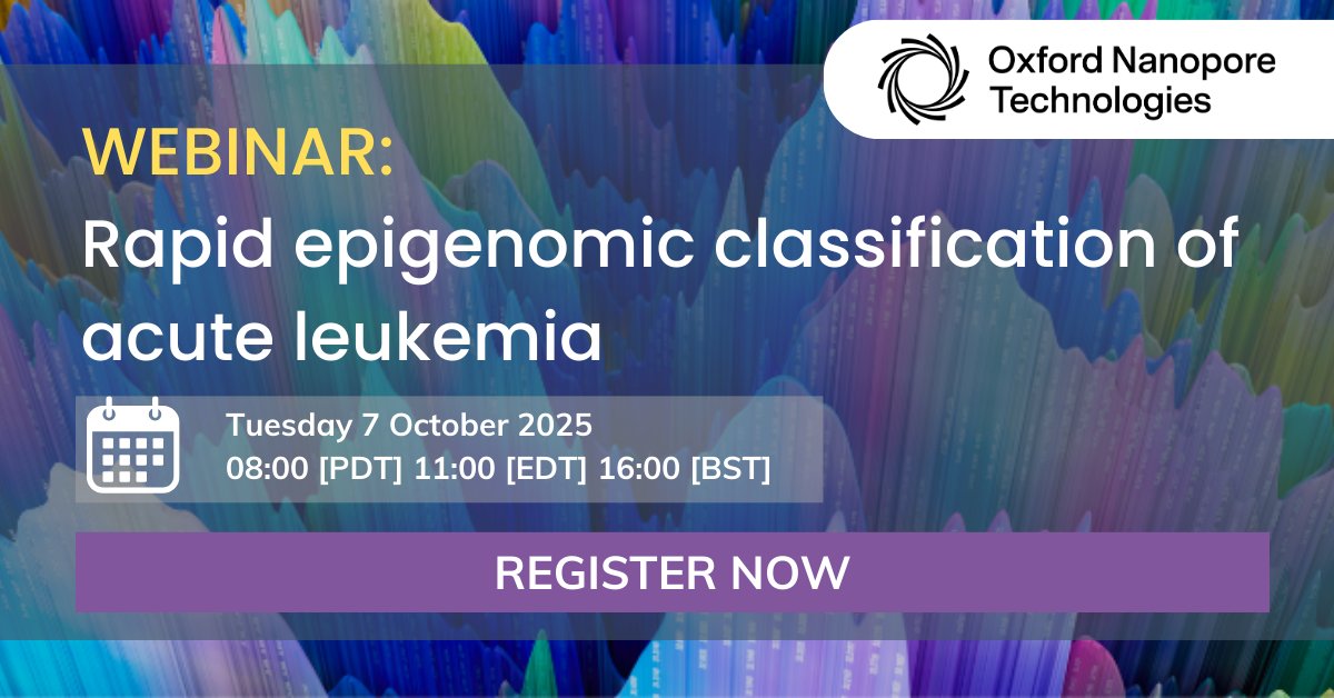 MyBioTechniques's tweet image. Find out how Oxford Nanopore sequencing could support faster, more comprehensive leukemia characterization. Save your spot. &amp;gt;&amp;gt;&amp;gt; hubs.ly/Q03Hy-LM0