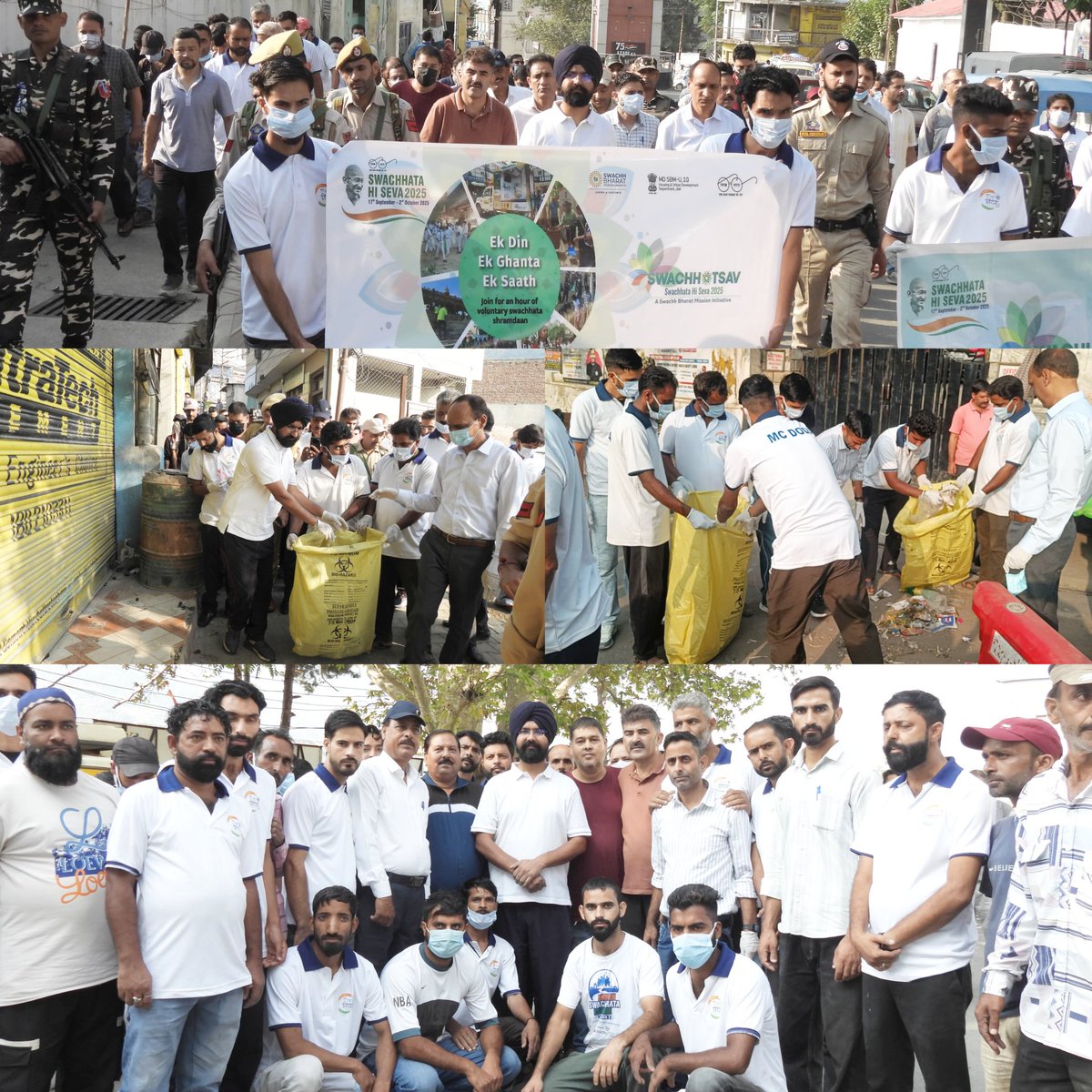 dcdodaofficial's tweet photo. #SevaParv2025
DC Doda @harvinder_ias led a massive #SwachhataHiSeva2025 drive under Seva Parv with the theme “Ek Din – Ek Ghanta – Ek Saath.” Citizens, NGOs, Officers & officials joined hands for a cleaner, greener #Doda.
#CleanGreen
@OfficeOfLGJandK
@Divcomjammu
@diprjk https://t.co/K2ElbwVbp8