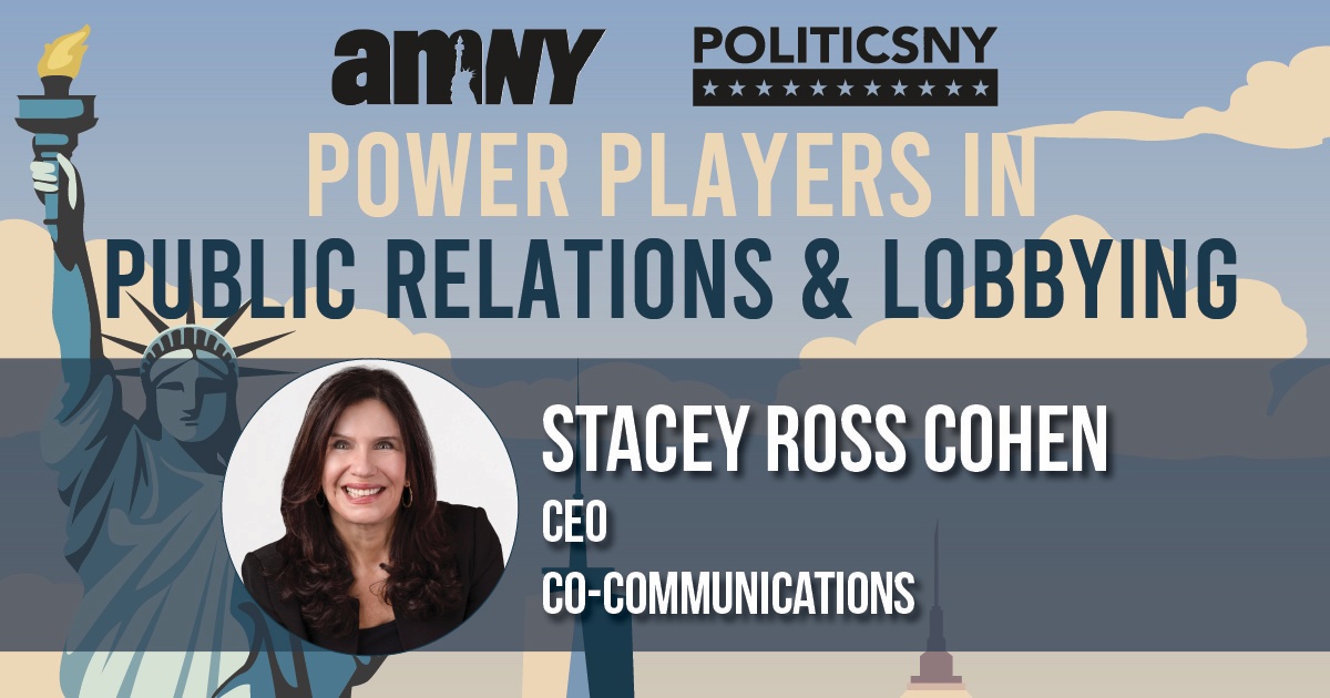 CoCommPR's tweet image. We're thrilled to announce that Co-Communications CEO @StaceyRossCohen has been named one of New York's top Power Players in Public Relations by @PoliticsNYnews &amp;amp; @amNewYork. Congratulations to Stacey on this well-deserved recognition! See the list here: bit.ly/2025PowerPlaye…
