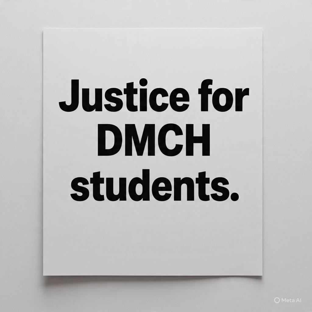 Utkarsh9095's tweet image. Students of DMCH  stay united ,
We all medicos are with you.
#JusticeForDMCHMBBS