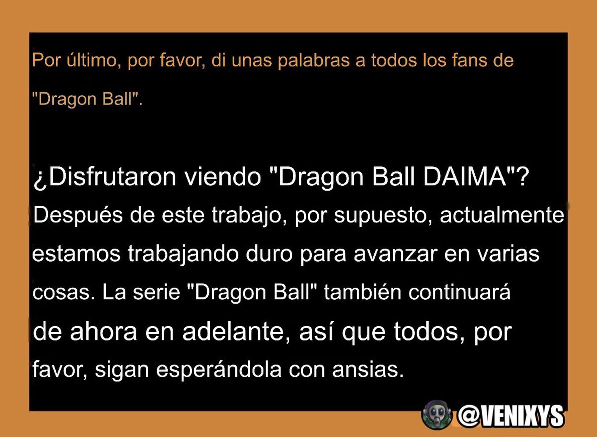 Akio Iyoku lo confirma: Dragon Ball continuará próximamente 🔥

Imagen de: <a href="/Venixys/">Enomis</a>