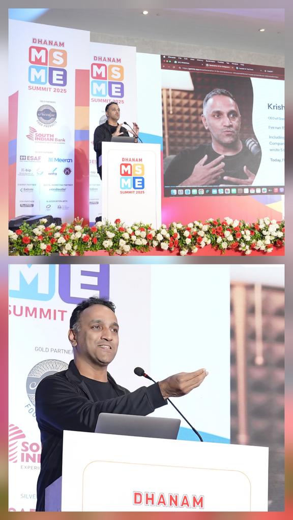 Honored to deliver a one-hour Gen AI deep dive for 400+ entrepreneurs at the Dhanam MSME Summit.