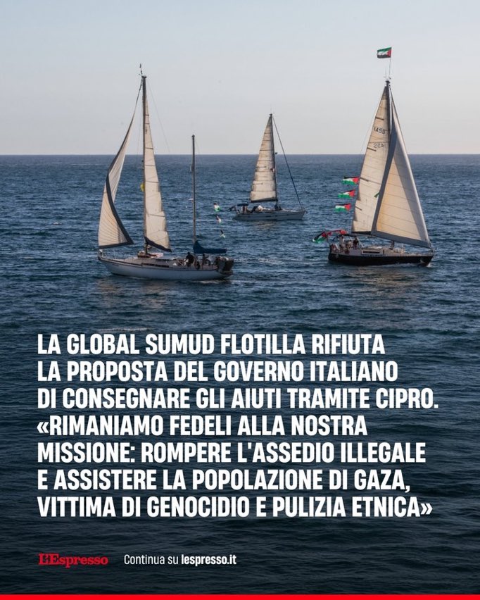 Rexumano2's tweet image. Ma sta #GlobalSumudFlotilla sa navigare? 
Vanno in direzioni opposte! 😎😂
