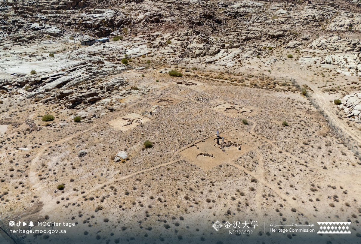 اكتشاف أقدم مستوطنة بشرية معمارية معروفة في الجزيرة العربية يعود تاريخها إلى العصر الحجري الحديث، في مصيون شمال غرب تبوك.
#تبوك <a href="/MOCHeritage/">هيئة التراث</a> 
#هيئة_التراث x.com/badrfalsaud/st…
