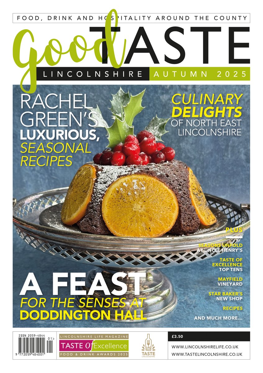AUTUMN 2025 ISSUE OUT NOW!
• Culinary delights of North East Lincolnshire
• Rachel Green's luxurious, seasonal recipes
• A feast for the senses at Doddington Hall and Gardens
• Taste of Excellence - Top ten
And much more...
Available to download now at lincolnshirelife.co.uk/product/good-t…