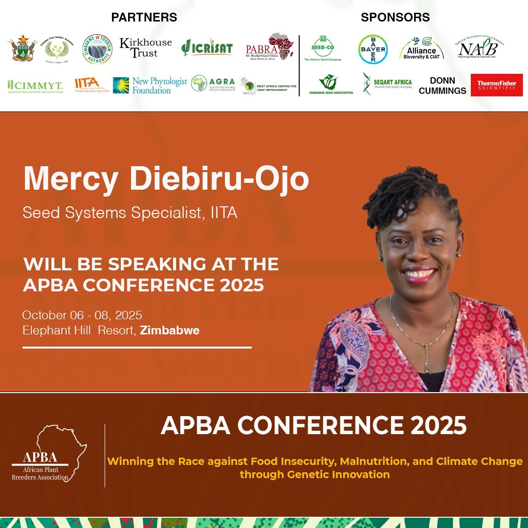 Meet some of our distinguished speakers for APBA Conference 2025 !

This year’s conference will bring together thought leaders, innovators, and experts shaping the future of plant breeding and agriculture in Africa.

#APBAConf2025