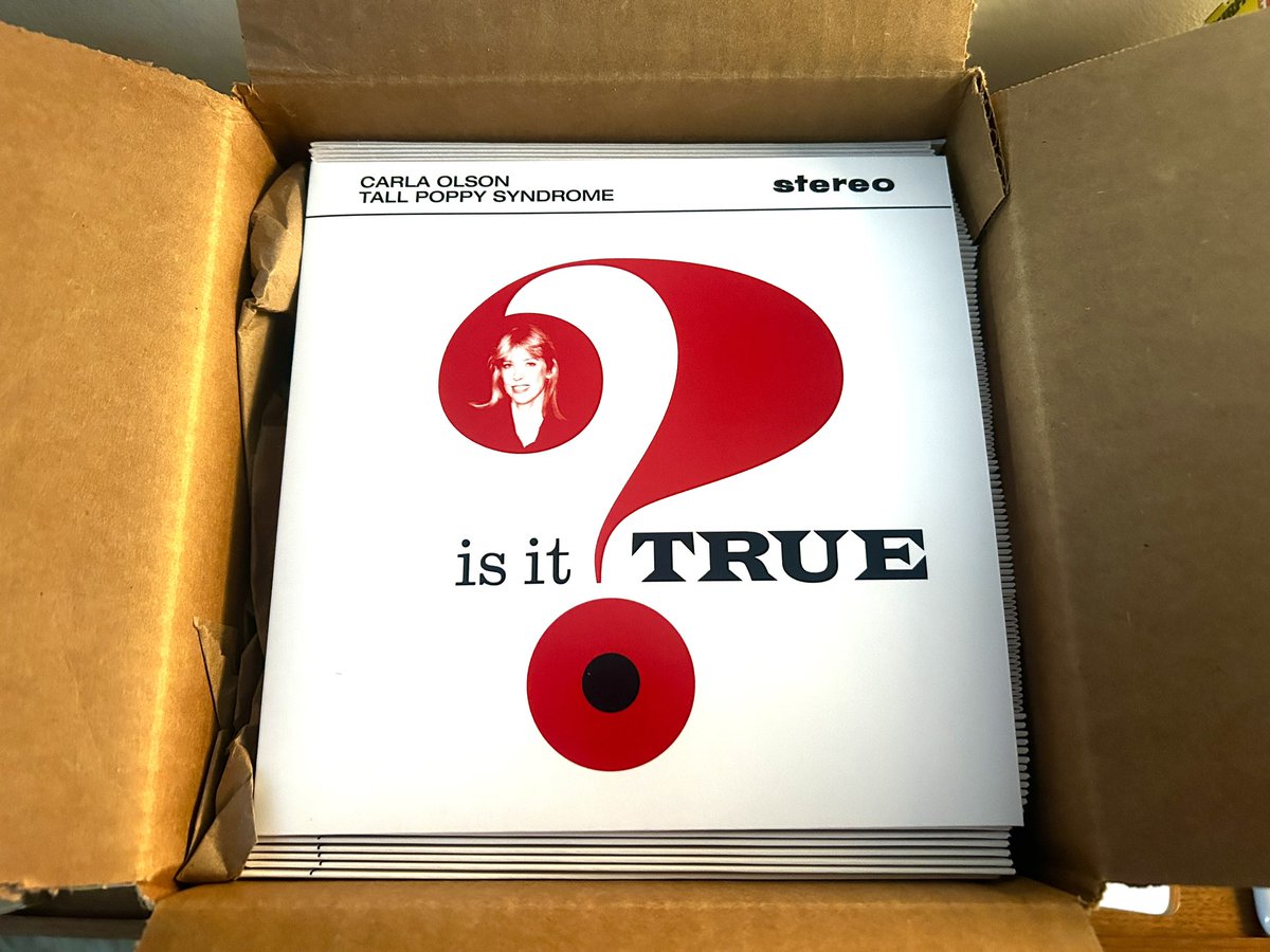 “Is It True” by Carla Olson and Tall Poppy Syndrome (Paul Kopf, Vince Melouney, Jonathan Lea, Alec Palao and Clem Burke) limited vinyl coming soon!