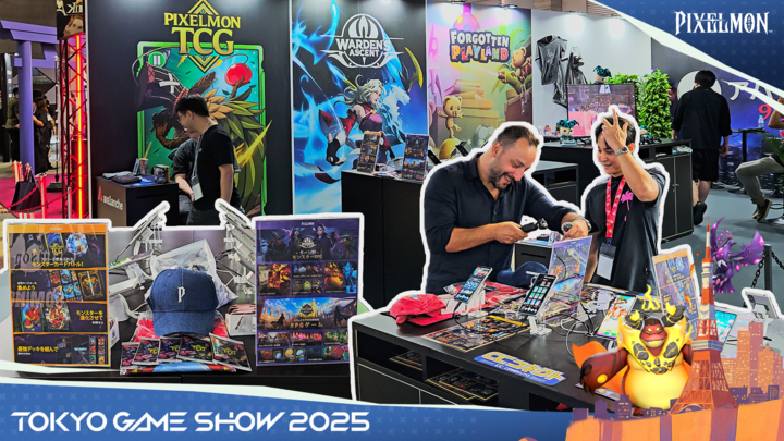 Pixelmon's tweet image. Day 1 at Tokyo Game Show kicks off strong! 🎮✨

Visit us at Booth 08-N16, Hall 8 (Makuhari Messe) to play, grab exclusive merch, and join the fun with our team! 

Don’t miss the experience—see you soon for Day 2! 

#Pixelmon #TGS2025