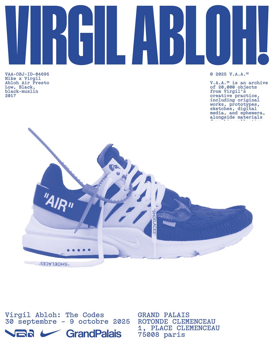 HYPEBEAST's tweet image. The exhibit will honor the prolific designer and is set to open on September 30 - October 9.