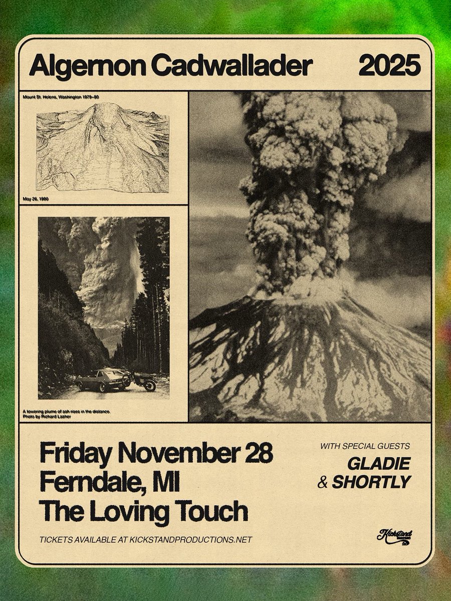 Beyond pleased to announce that we are so fucking back.

First full band show in ~3 years is going to be this November in support ofof Algernon Cadwallader.

More words on Instagram….. Here is the link!!!!

ticketweb.com/event/algernon…