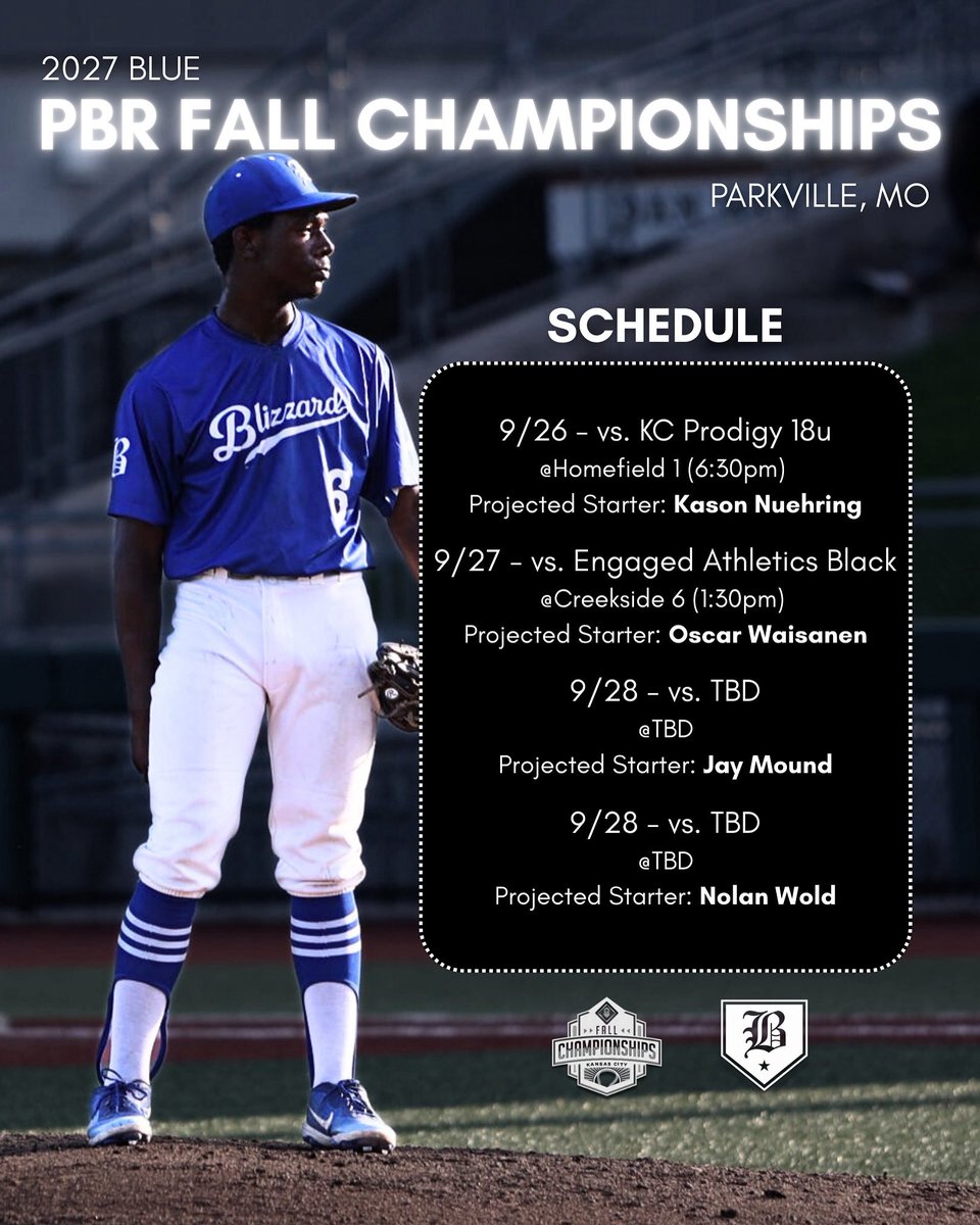 2027 Blue is a GO for launch ✅ 

#BlizzardBaseball | #FallBall 🍂