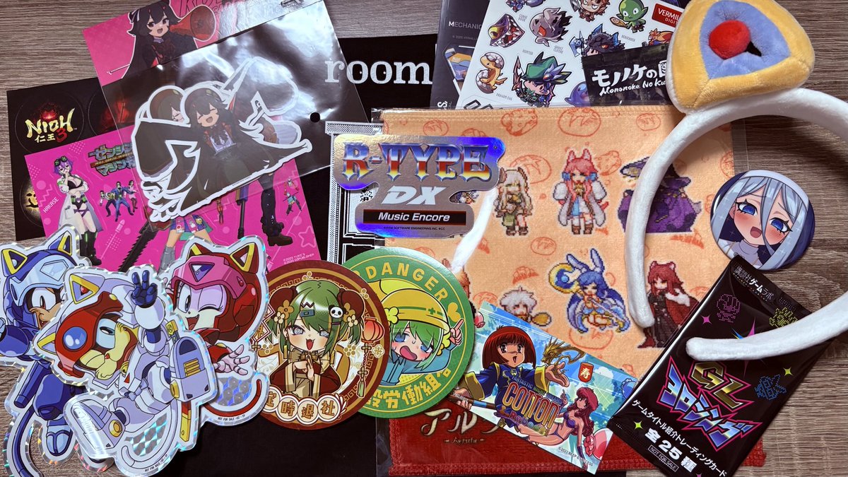 今年もTGSでシールなどなどがもらえて嬉しいです！
令和にもらえる「キャッ党忍伝てやんでえ」シールがすごい。