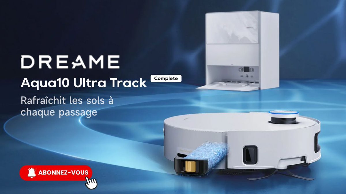 UX_Tech_FR's tweet image. Découvrez le Dreame Aqua10 Ultra Track Complete dans notre nouvelle vidéo :
youtu.be/gyD8dAmsX48

🔗 Disponible ici :
👉 Amazon : amzn.to/4neIeHL
👉 Boulanger : fnty.co/c/r-yYWymLmN

#Dreame #DreameAqua10UltraTrack #Nettoyage #UxTech