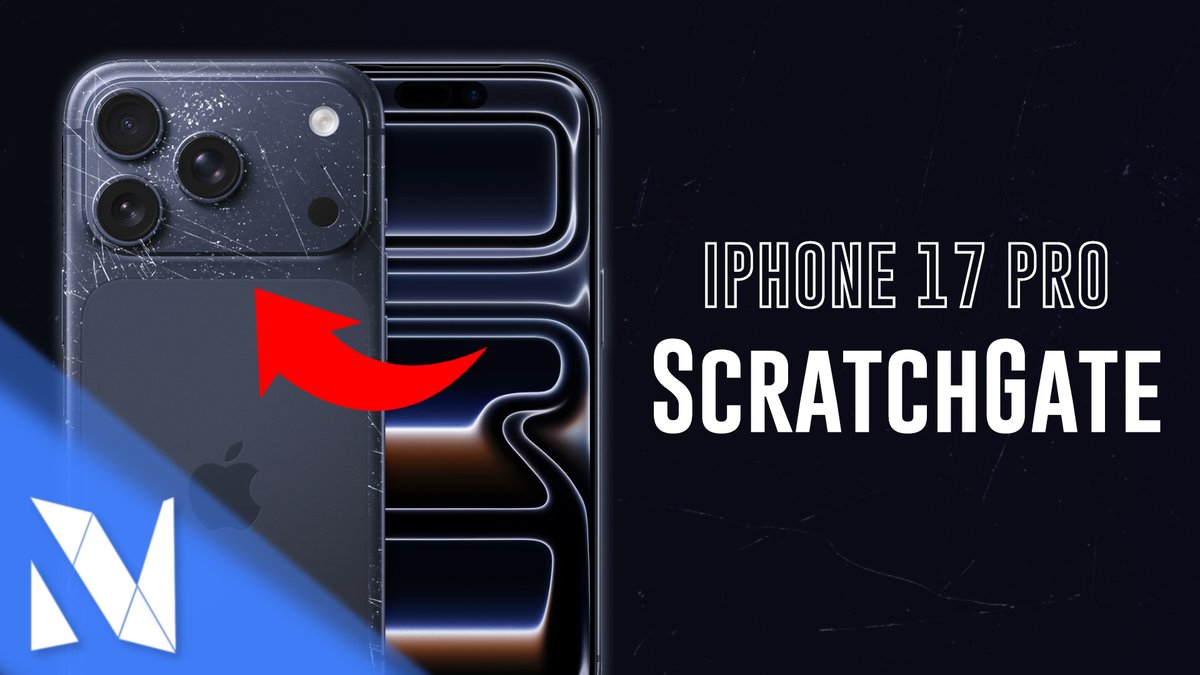 NilsHendrikWelk's tweet photo. Das #iPhone17Pro ist da und kommt leider mit einem großen Problem: Das sogenannte "ScratchGate" 📱😳 Der Aluminium-Rahmen und das Kamera-Platoe zerkratzen relativ schnell 🤯 Alles was ihr wissen müsst, jetzt kurz im Video! 🙌🏼 #ScratchGate #iPhoneAir
--> https://t.co/IbvZ0QDlZh https://t.co/mEOsXVPvzu