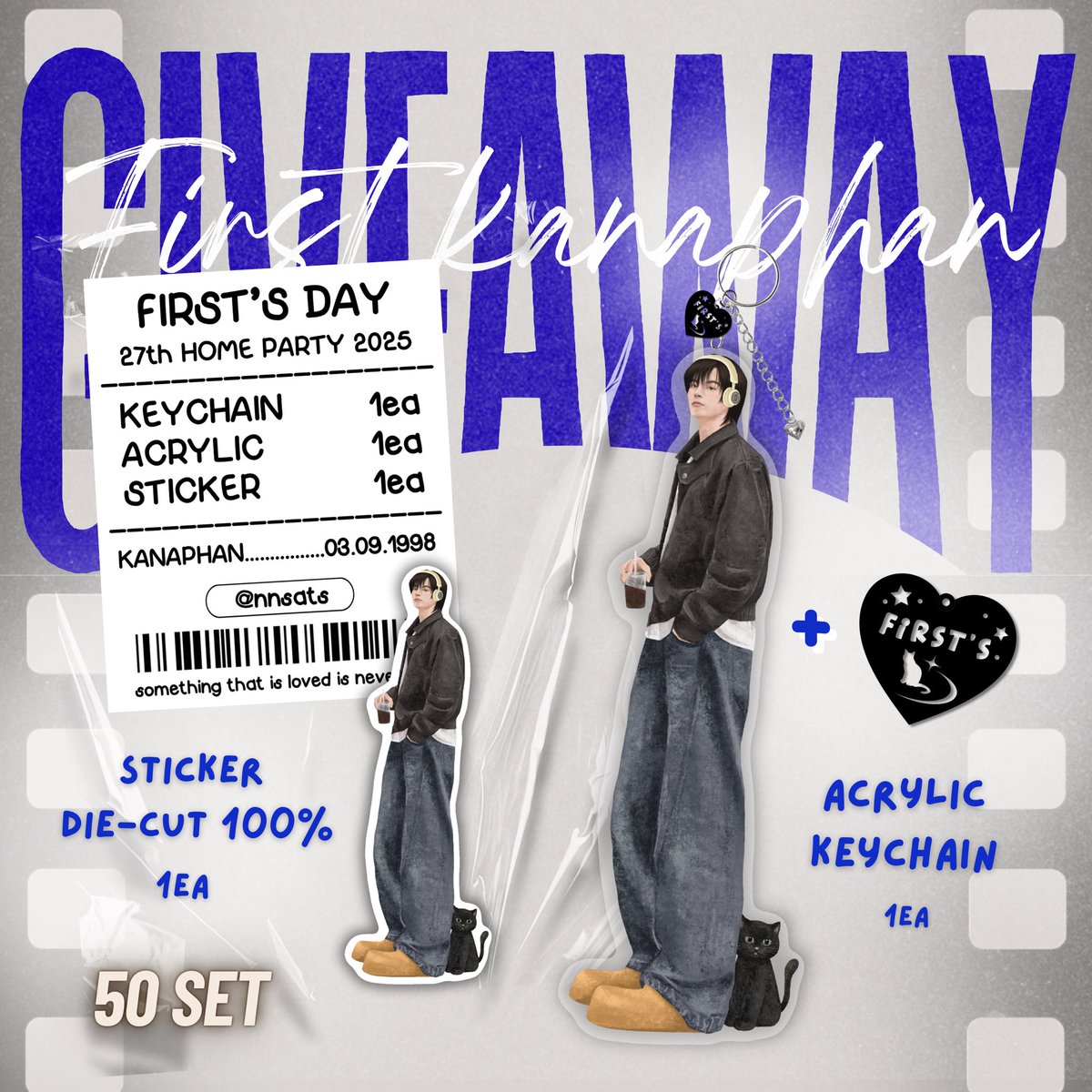 giveaway for #First27thGiveaway 🐾

♡ྀི 𝘬𝘦𝘺𝘤𝘩𝘢𝘪𝘯 𝟣𝘦𝘢
♡ྀི 𝘢𝘤𝘳𝘺𝘭𝘪𝘤     𝟣𝘦𝘢
♡ྀི 𝘴𝘵𝘪𝘤𝘬𝘦𝘳     𝟣𝘦𝘢

— 𝟱𝟬 𝘀𝗲𝘁

↳ 𝖣𝖠𝖳𝖤 : 𝟤𝟩.𝟢𝟫.𝟤𝟧
↳ 𝖳𝖨𝖬𝖤 : 𝗍𝖻𝖺 
↳ 𝖳𝗁𝖺𝗂 𝖲𝗎𝗆𝗆𝗂𝗍 𝖳𝗈𝗐𝖾𝗋

#First27thHomeParty2025 
<a href="/Firstkpp/">First.kp</a> #Firstkanaphan