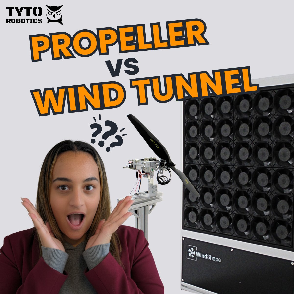 tyto_robotics's tweet image. Your Drone Loses 75% Thrust in Wind? 😳 We assembled a Mejzlik propeller onto our Series 1585 thrust stand to the test in a WindShape wind tunnel. The goal? To understand how propeller efficiency changes across a range of airspeeds. Find the results here: hubs.la/Q03K-lpD0