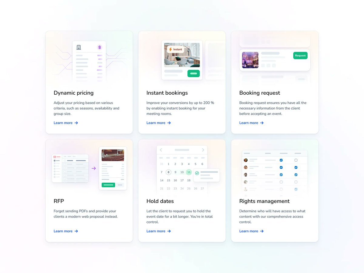 elai_uiux's tweet image. Show, don’t tell.

This card-based layout turns complex platform functionality into bite-sized visuals—each one highlighting a feature with just enough context to click in. Great for conversion, even better for clarity.

Design that guides, not overwhelms.

#webuidesign #elaiuiux…