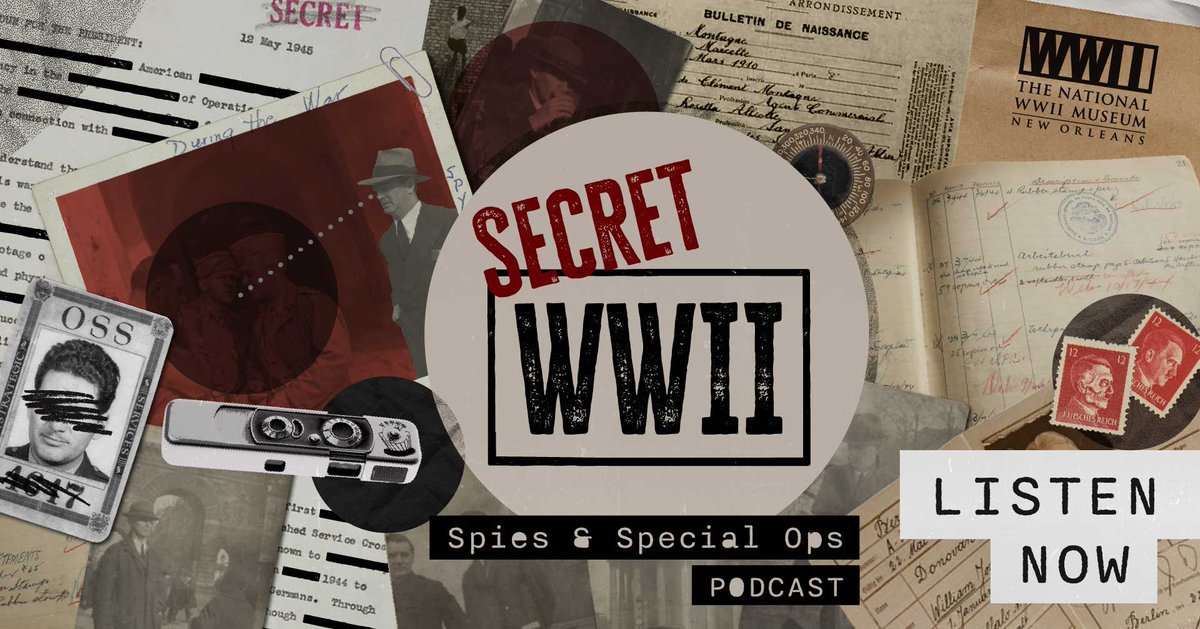 Episode 2 of our new podcast, "Secret WWII: Spies &amp; Special Ops," is available to stream now on our website or wherever you get your podcasts. nationalww2museum.org/war/podcasts/s…