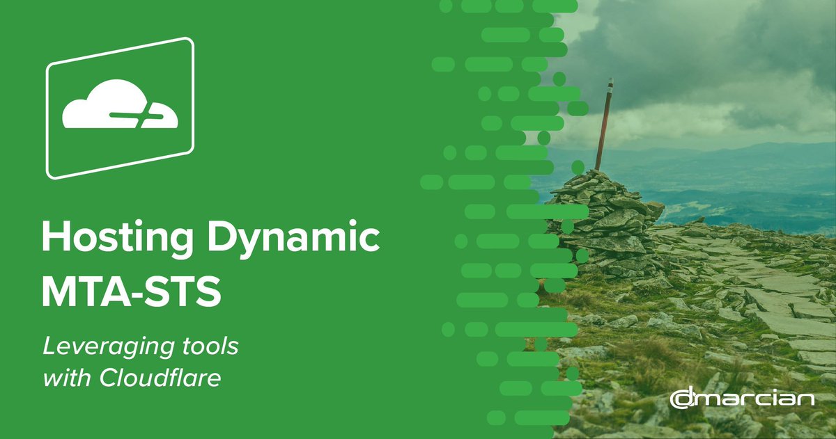 dmarcian's tweet image. This guide walks you through publishing MTA-STS (Mail Transfer Agent Strict Transport Security) policies for multiple domains using a single #Cloudflare Worker. dmarcian.com/mta-sts-cloudf… #Guides #MTA-STS #DMARC #EmailAuthentication #CloudflareWorker