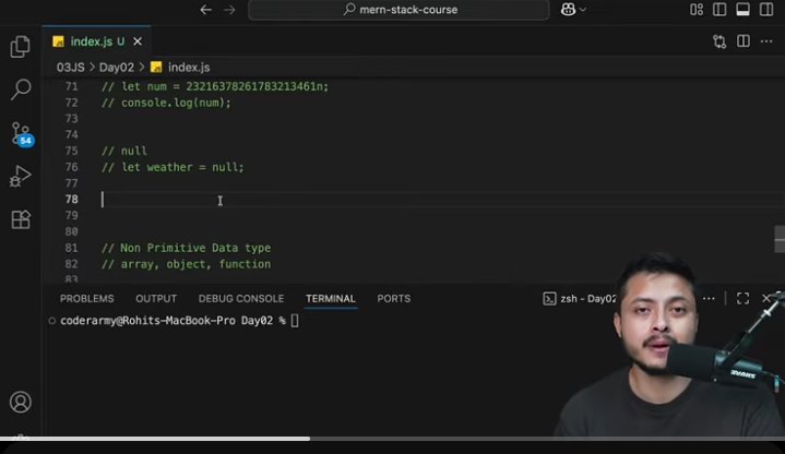Snycoder_x's tweet image. Day 17 – Web Dev Journey 🚀
⚡ JavaScript basics done!
🔹 var, let, const
🔹 Data Types 🔢
🔹 Mutable & Immutable 🔄
Thanks Bhaiya Baap Series 🙌
One step closer to full-stack dev 💻✨
#JavaScript #CodingJourney #WebDevelopment